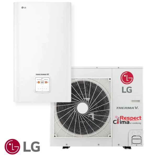Tермопомпа въздух-вода LG Therma V  HU091MR.U44/HN091MR.NK5, Сплит, 9 kW, Монофазна