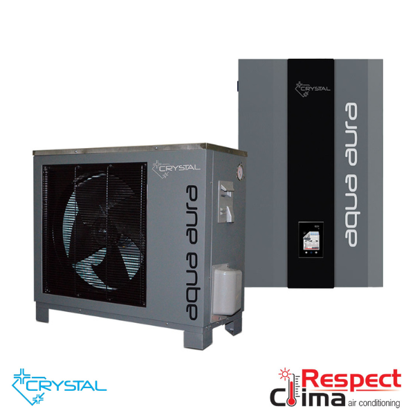 Термопомпа въздух-вода Crystal Aqua Aura II 9S, Сплит, 9 kW, Монофазна