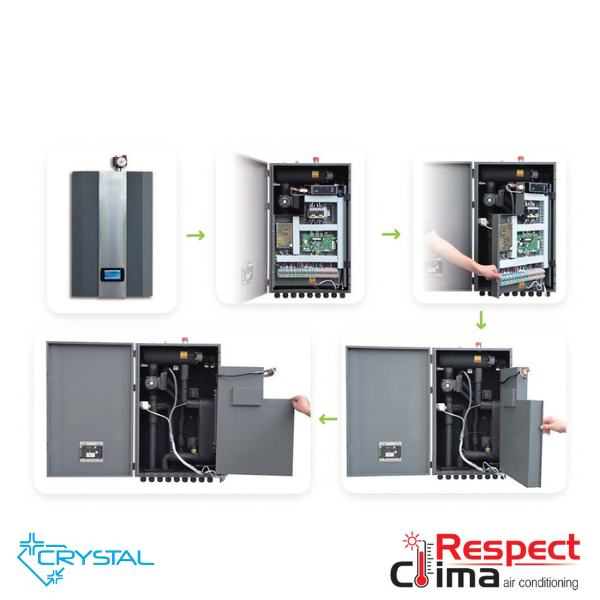 Термопомпа въздух-вода Crystal Aqua Aura II 9S, Сплит, 9 kW, Монофазна